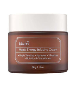 Moisturising cream for dry skin Dear, Klairs Maple Energy Infusing Cream, 60ml