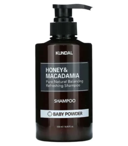 Šampoon Kundal Honey & Macadamia Shampoo Baby Powder, 500ml