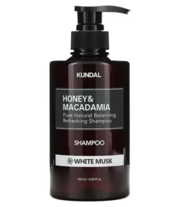 Šampoon Kundal Honey & Macadamia Shampoo White Musk, 500ml
