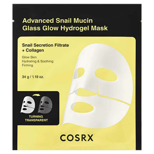COSRX Advanced Snail Mucin Glass Glow Hydrogel Mask-idakorea.ee