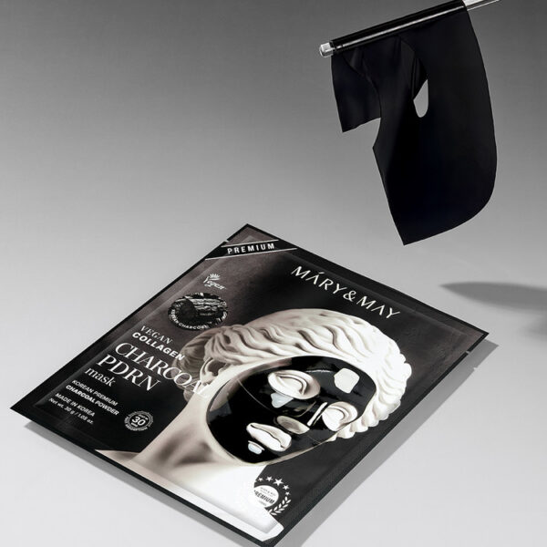 Mary&May] Vegan Collagen Charcoal PDRN Mask1-idakorea