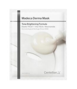 Intensiivselt jumet ühtlustav kangasmask Centellian24 Madeca Derma Mask Tone Brightening Formula