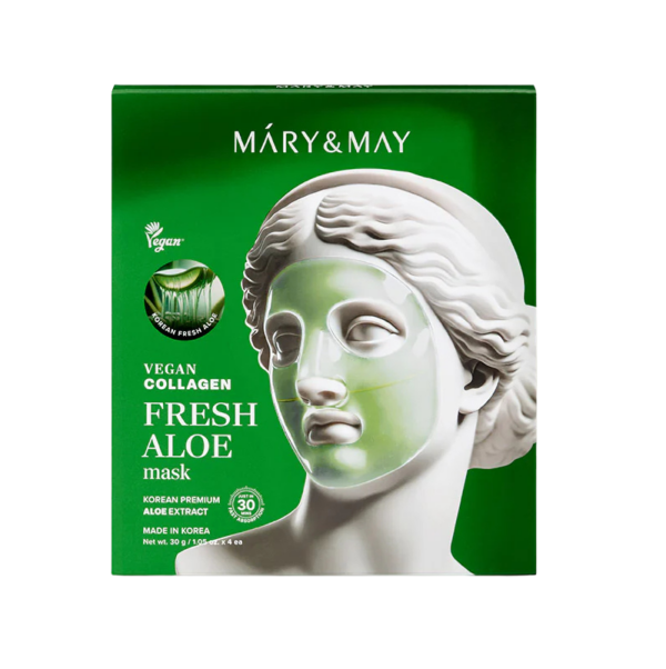 mary&may vegan collagen fresh aloe mask1-idakorea mary&may vegan collagen fresh aloe mask1-idakorea