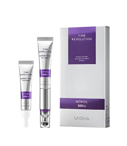 Silmakreem retinooliga Missha Time Revolution Retinol 500IU Shot Eye Cream, 15ml+15ml