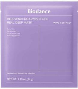 Hüdrogeelmask PDRN-i ja kaaviariga Biodance Rejuvenating Caviar PDRN Real Deep Mask